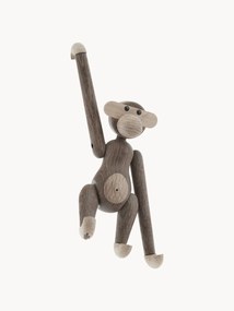 Oggetto decorativo di design in legno di quercia Monkey, alt. 19 cm