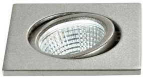 Incasso led polaris nikel quadrato 3w 300lm 4000k 6,6x6,6x5,7cm
