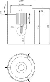 Globo 15904DF - Plafoniera TULIVAR 1xE27/40W/230V diametro 18 cm bianco