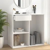 Armadietto per Cosmetici Bianco 80x40x75cm in Legno Multistrato cod mxl 50121