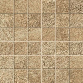 Mosaico in gres porcellanato Regent oro opaco L 30 x L 30cm x Sp. 8 mm, 10 pezzi