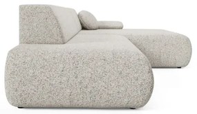 Divano letto angolare con contenitore a L PRATO, angolo destro, beige