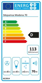 Cappa Classica Mepamsa Modena 70 cm 400 m3/h 71 dB Acciaio (Ricondizionati B)