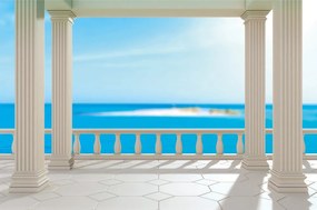 Carta da parati – Mare dietro le colonne