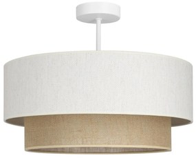 Plafoniera NATIA 1xE27/60W/230V bianco/marrone