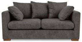 Divano in similpelle antracite 175 cm Hamburg - Scandic