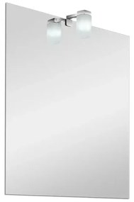 Specchio LED 50x60 cm reversibile con luce naturale in vetro