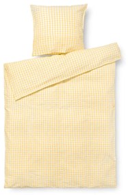 Biancheria da letto in crêpe giallo e bianco per letto singolo 140x200 cm Bæk&amp;Bølge - JUNA
