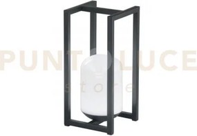 Lampada ricaricabile led climax nera 2w 140lm 4000k ip54 16x16x35,4cm