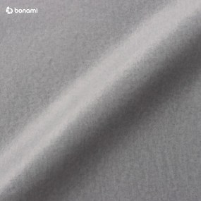 Divano letto in velluto grigio chiaro Luca - Milo Casa