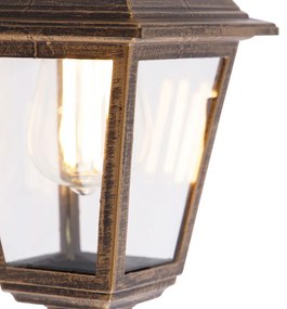 Lampada da parete per esterni oro antico IP44 - Capital