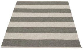 Tappeto da interno/esterno color antracite/color crema 140x180 cm Bob Charcoal Linen – Pappelina