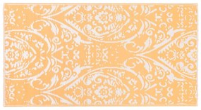 Tappeto da Esterni Arancione e Bianco 120x180 cm in PP