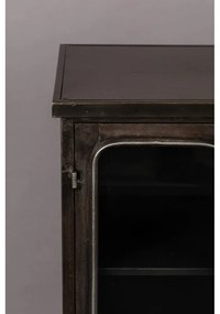 Vetrina nera in metallo 60x100x35 cm Denza – Dutchbone