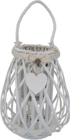 GEORGIE - lanterna in vimini tondo 15 x 30 cm