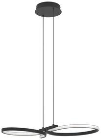 Eglo 901267 - Lampadario LED a sospensione con filo SERPINS LED/21W/230V 3000K nero