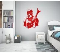 GUERRE STELLARI - Adesivo murale wall sticker in vinile 55x65 cm Colore: Rosso