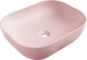 Mexen Rosa lavabo da appoggio 50 x 40 cm, rosa opaco - 21095044