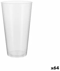 Set di bicchieri riutilizzabili Algon Plastica Trasparente 4 Pezzi 450 ml (64 Unità)