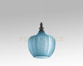 Cleofe s/10 - lampadario sospeso 1 luce attacco e27 in vetro colore...