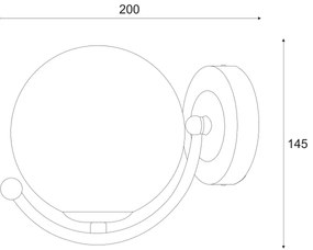 Applique GEORGIA 1xE14/5W/230V cromo opaco/fumé