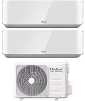 Climatizzatore Condizionatore Unical Dual Split Inverter serie AIR CRISTAL 10+13 con XMX2 18HE R-32 Wi-Fi Optional 10000+13000