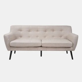 Divano 3 Posti Ellen L175 cm in Tessuto Imbottito Grigio