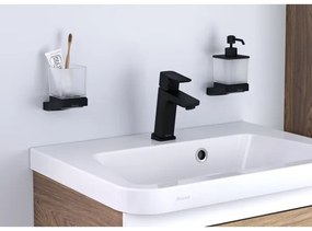 Ravak X070150 - Miscelatore monocomando per lavabo FREE 17,2 cm nero