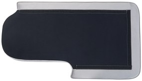 Chaise longue bouclé grigio chiaro  sinistra ALLIER Beliani