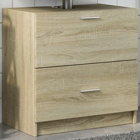 Mobile Sottolavabo Rovere Sonoma 59x37x59 Cm İn Truciolare /