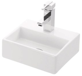 Lavabo Sospeso 33x28 Cm Karag "Daphne" Bianco Lucido