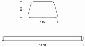 Philips 31245/31/P3 - Illuminazione LED sottopensile SOFTLINE LED/50W/230V 4000K