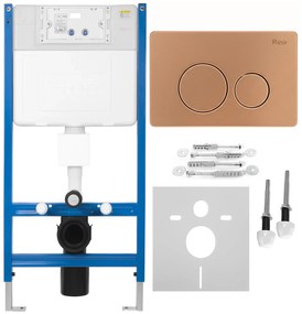 Telaio WC da incasso K011A-Q Rea I Brush Copper