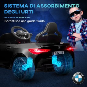Macchina Elettrica per Bambini Licenza BMW M4 con Telecomando Nero...