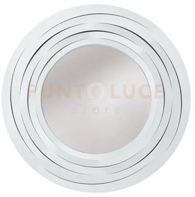 Specchio da parete grande origami circolare bianco