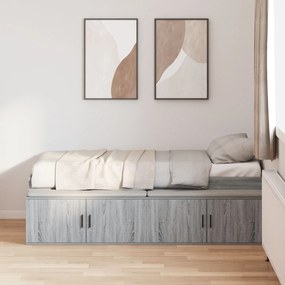 Struttura letto  grigio sonoma 90x200 cm