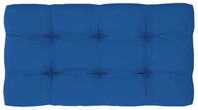 Cuscini per Pallet 3 pz Blu Reale in Tessuto