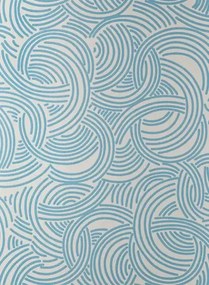Farrow & Ball Carta da parati Tourbillon - Purbeck Stone/ Stone Blue