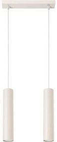 Sollux SL.1480 - Lampadario a sospensione con filo LAGOS 2xGU10/10W/230V color crema