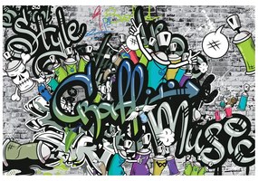 Carta da parati – Muro graffiti stiloso