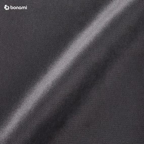 Divano letto a U in velluto grigio scuro, angolo destro Lofty Lilly - Miuform