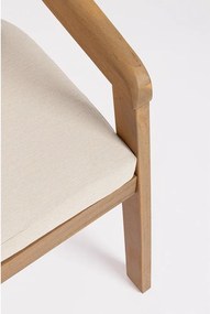 Sedia da esterno di colore naturale in legno massiccio Pablo – Bizzotto