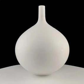 Vaso in ceramica bianco 24 cm