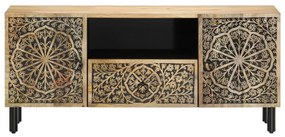 Mobile porta tv 105x33x46cm in legno massello di mango