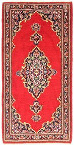Kashan Tappeto persiano 130 x 60 Rosso (Iran) Annodato A Mano