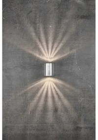 Nordlux - Applique da esterno LED CANTO 2xLED/6W/230V IP44 argento