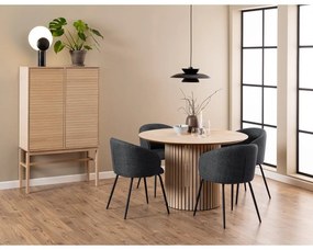 Tavolo da pranzo rotondo con piano effetto rovere ø 120 cm Linley - Actona