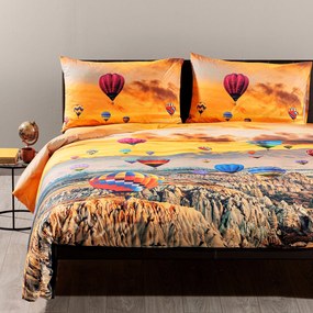 Completo Copripiumino in Cotone Cappadocia Singolo Sogni di