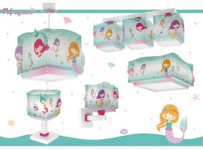 Dalber 63449 - Applique per bambini MERMAIDS 1xE27/60W/230V