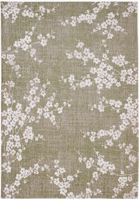 Tappeto jacquard lavabile da interno-esterno Sakura